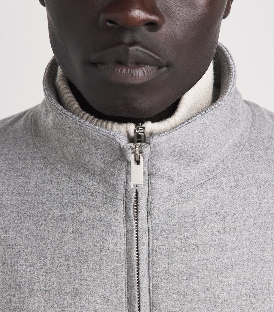 Lardini Mens Stretch-Virgin Wool Jacket Grey Image 3
