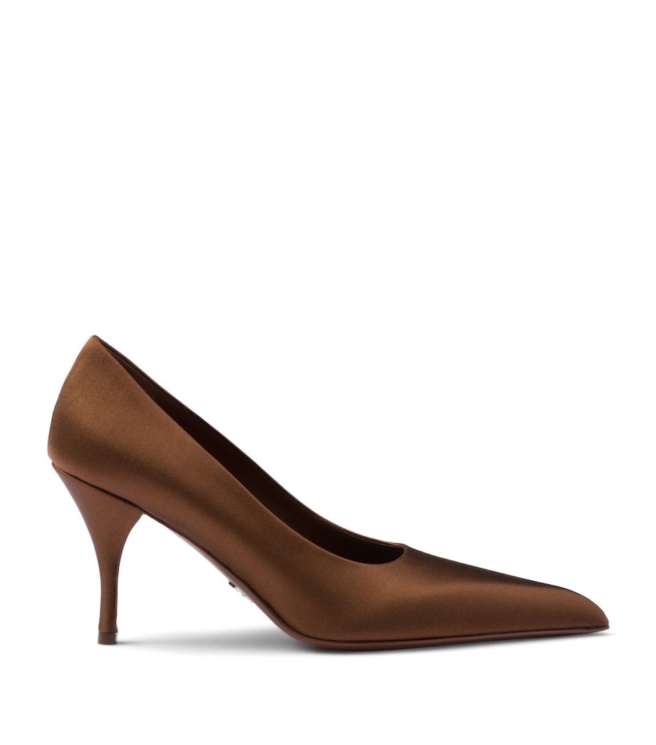 Prada Satin Pumps 85 Brown Image 1