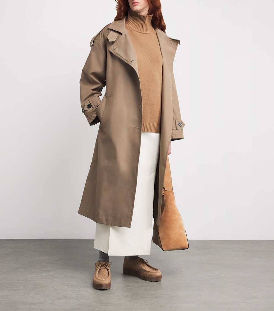 Virgin Wool High-Neck Sweater CAMEL Image 2