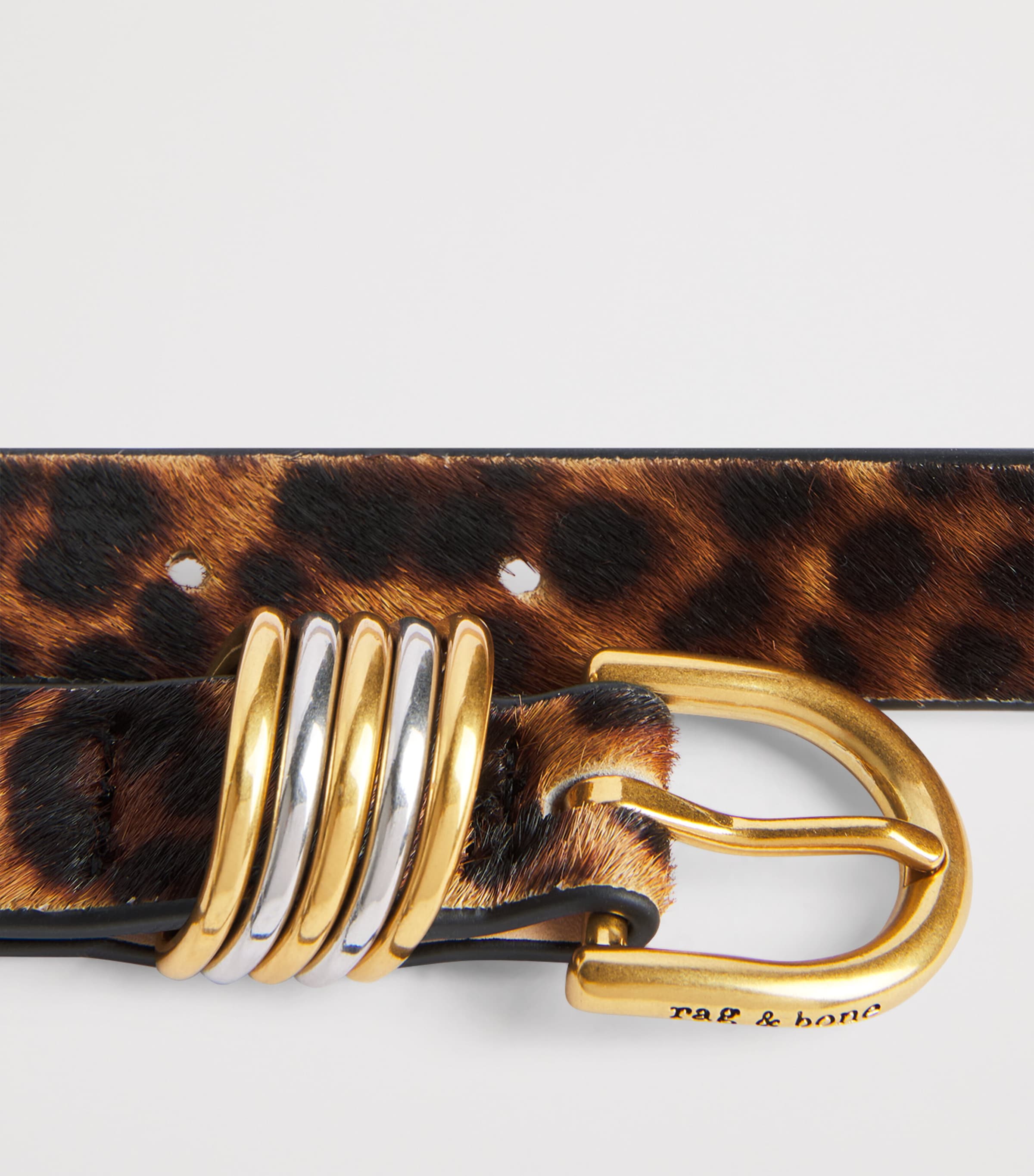 Rag & Bone Calf Hair Leopard Sasha Belt Lephc Image 5