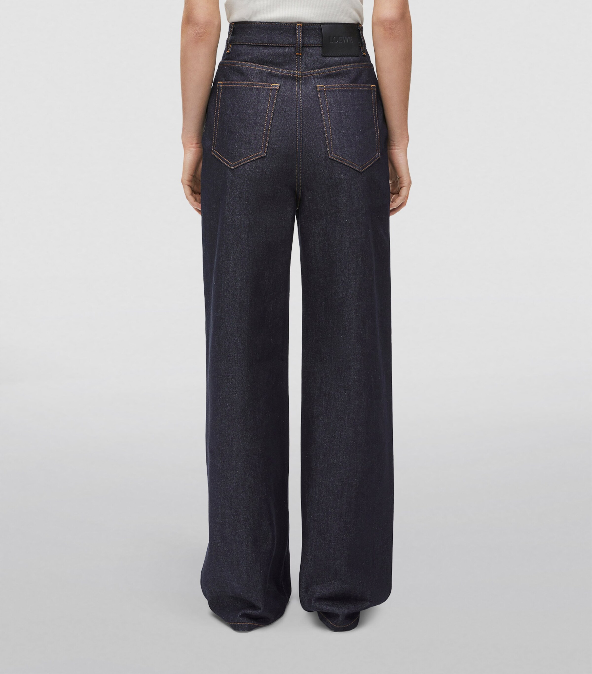 LOEWE High-Waist Wide-Leg Jeans | Harrods US