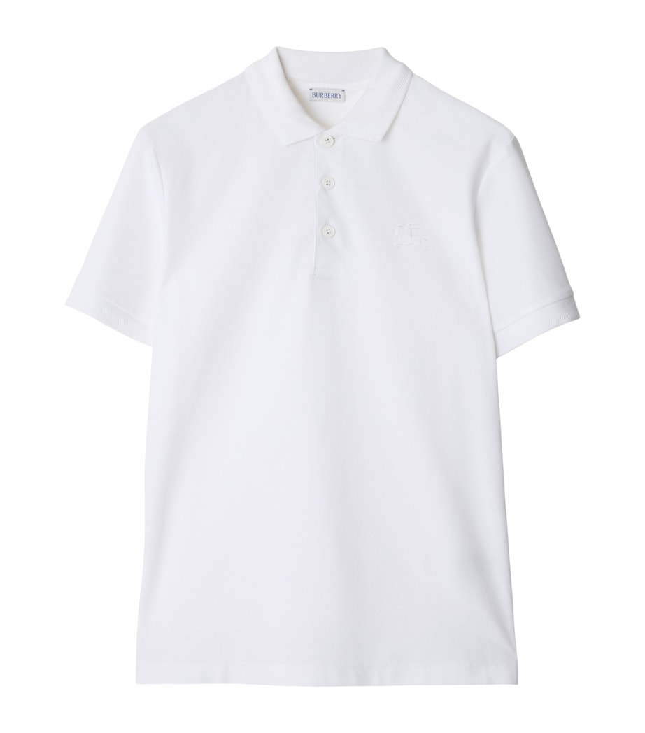 Cotton EKD Polo Shirt WHITE Image 1