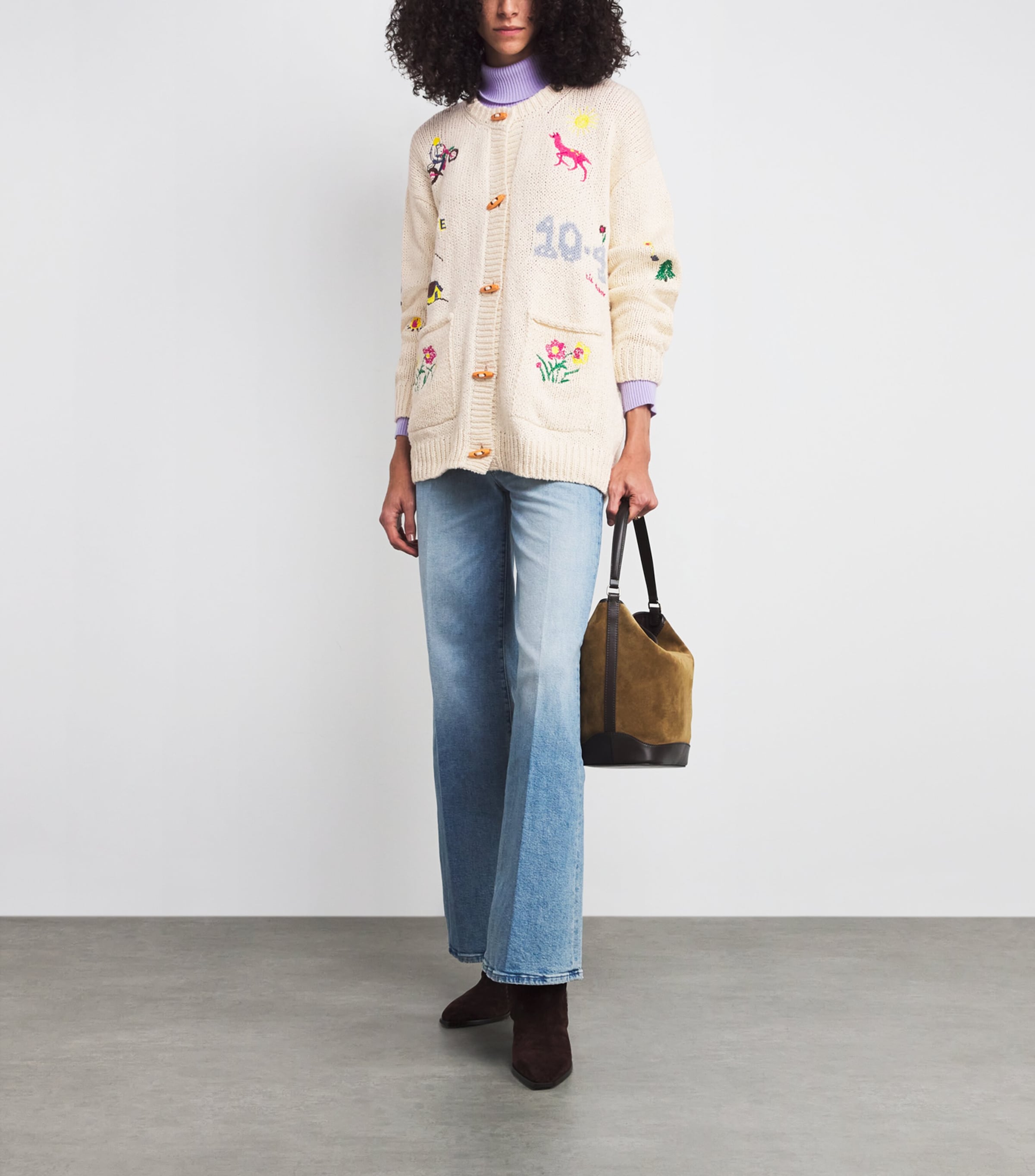 Embroidered The Long Drop Cardigan OUT THERE OTH Image 2