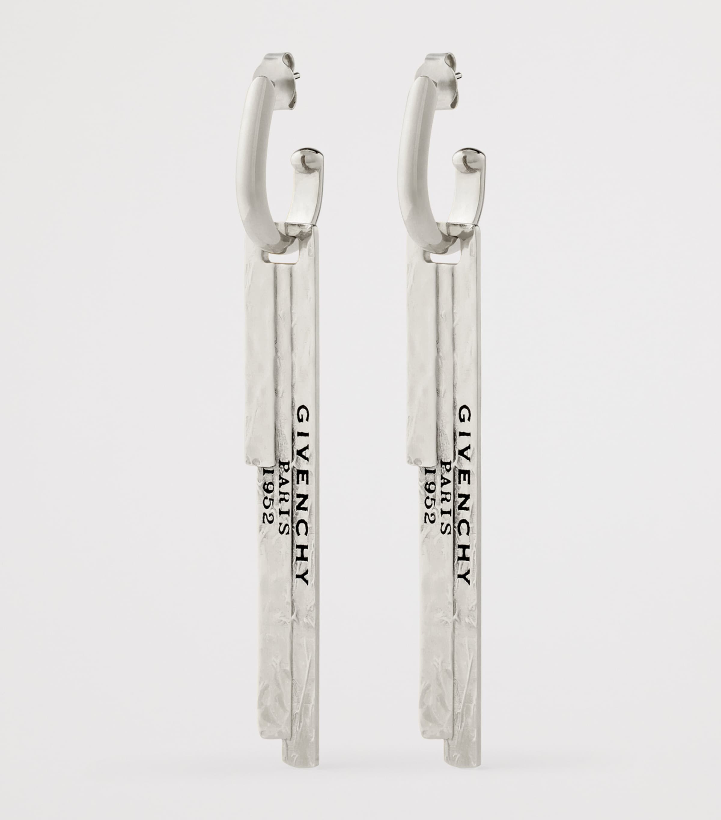 Tape Drop Earrings ANTIC SILVERY Image 3