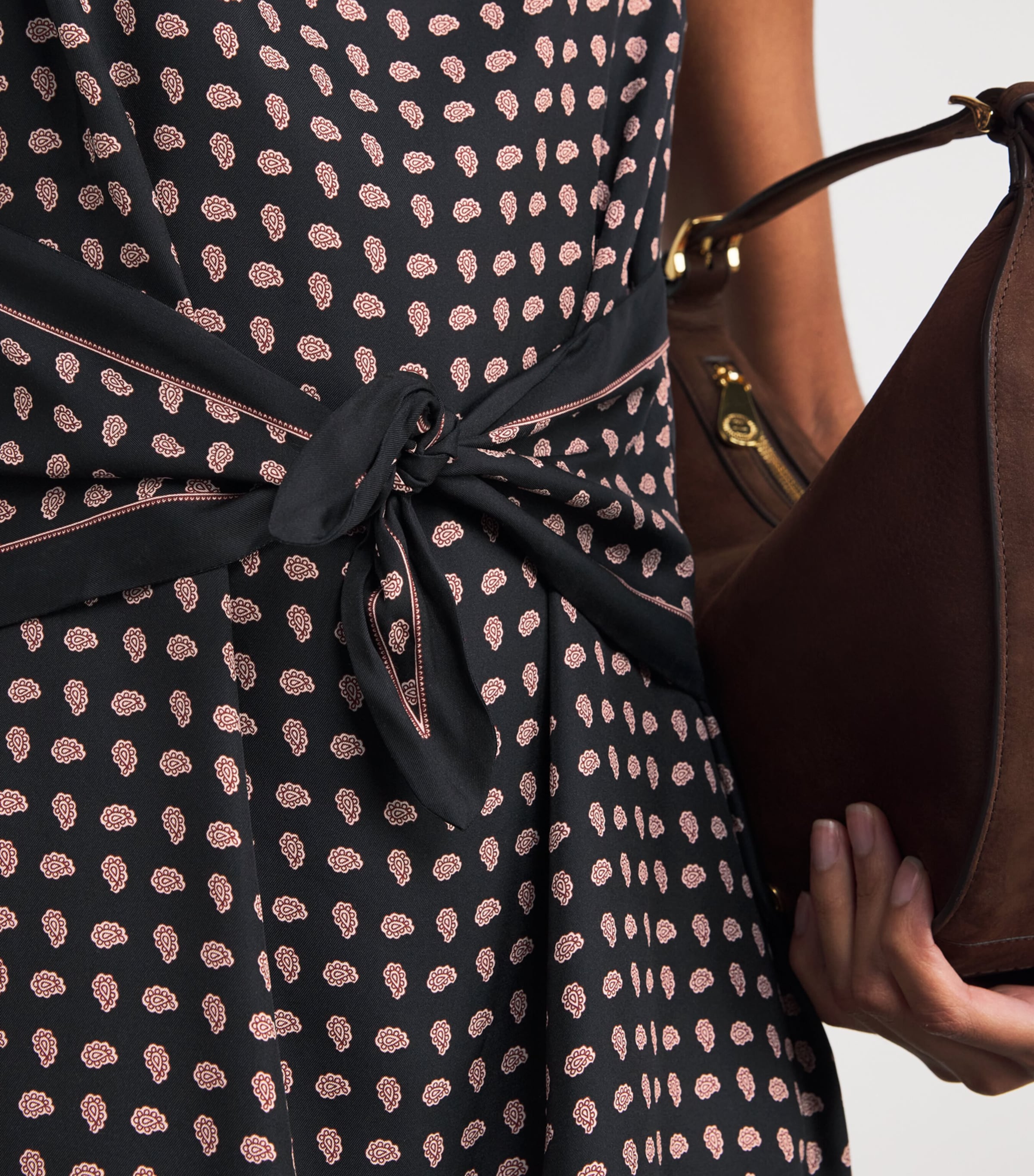 Silk-Blend Millane Mini Dress NOIR CRDINL FOULARD Image 4