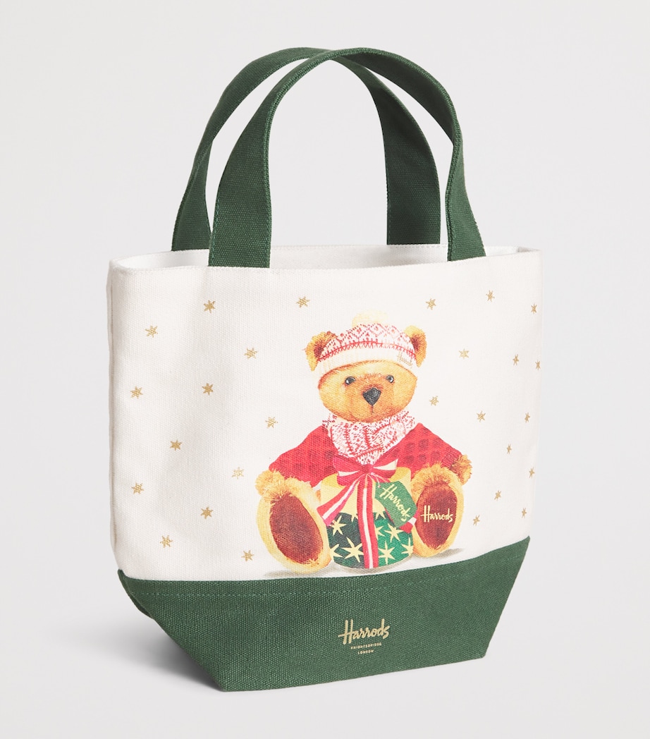 Small Christmas Bear Tote Bag NEUTRAL Image 2