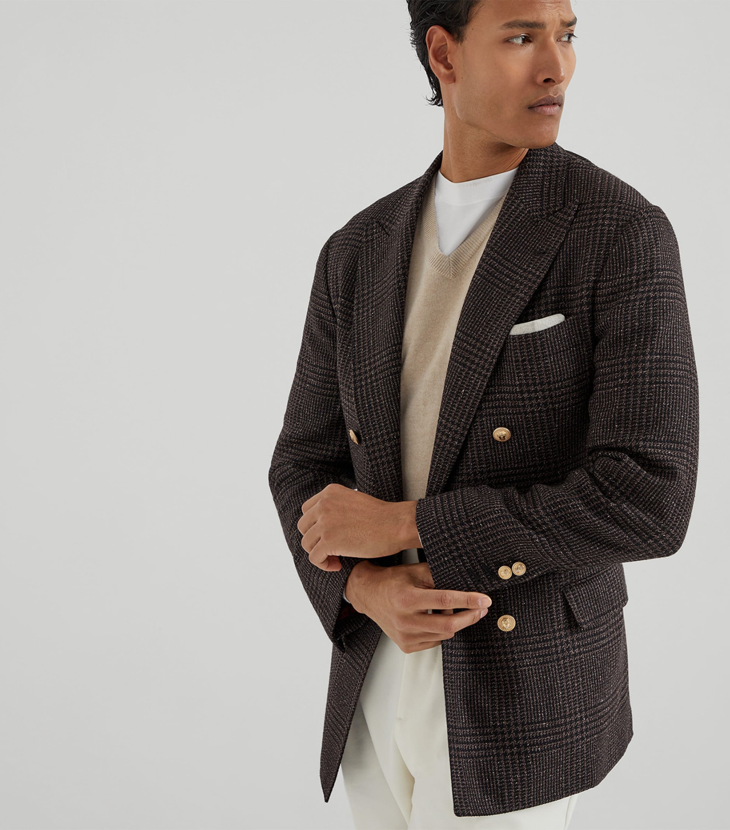 Cashmere V-Neck Sweater CS396 Image 5