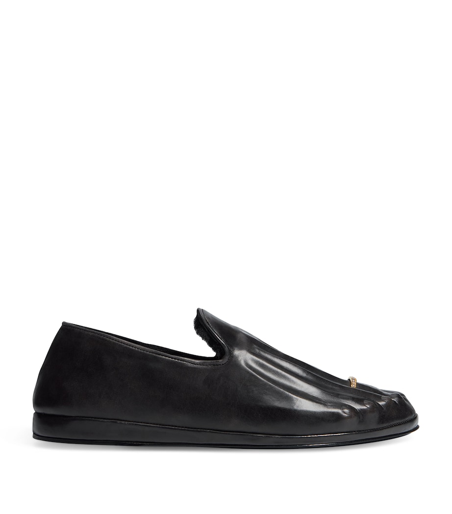 Leather Trompe-l’Oeil Loafers 992 BLACK/GREY Image 1