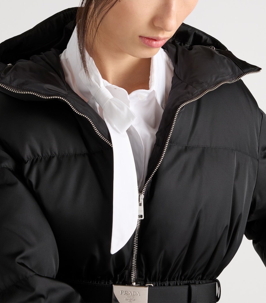 Down Re-Nylon Hooded Jacket F0002 Image 4