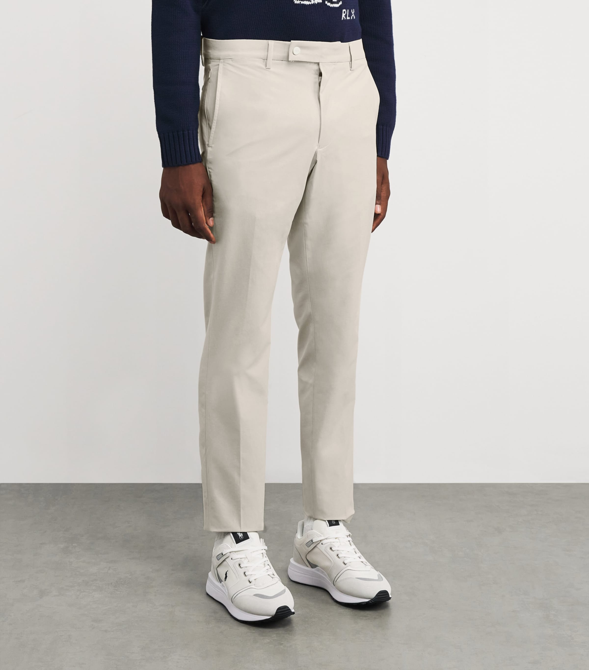 Performance Twill Slim Trousers BASIC SAND Image 3