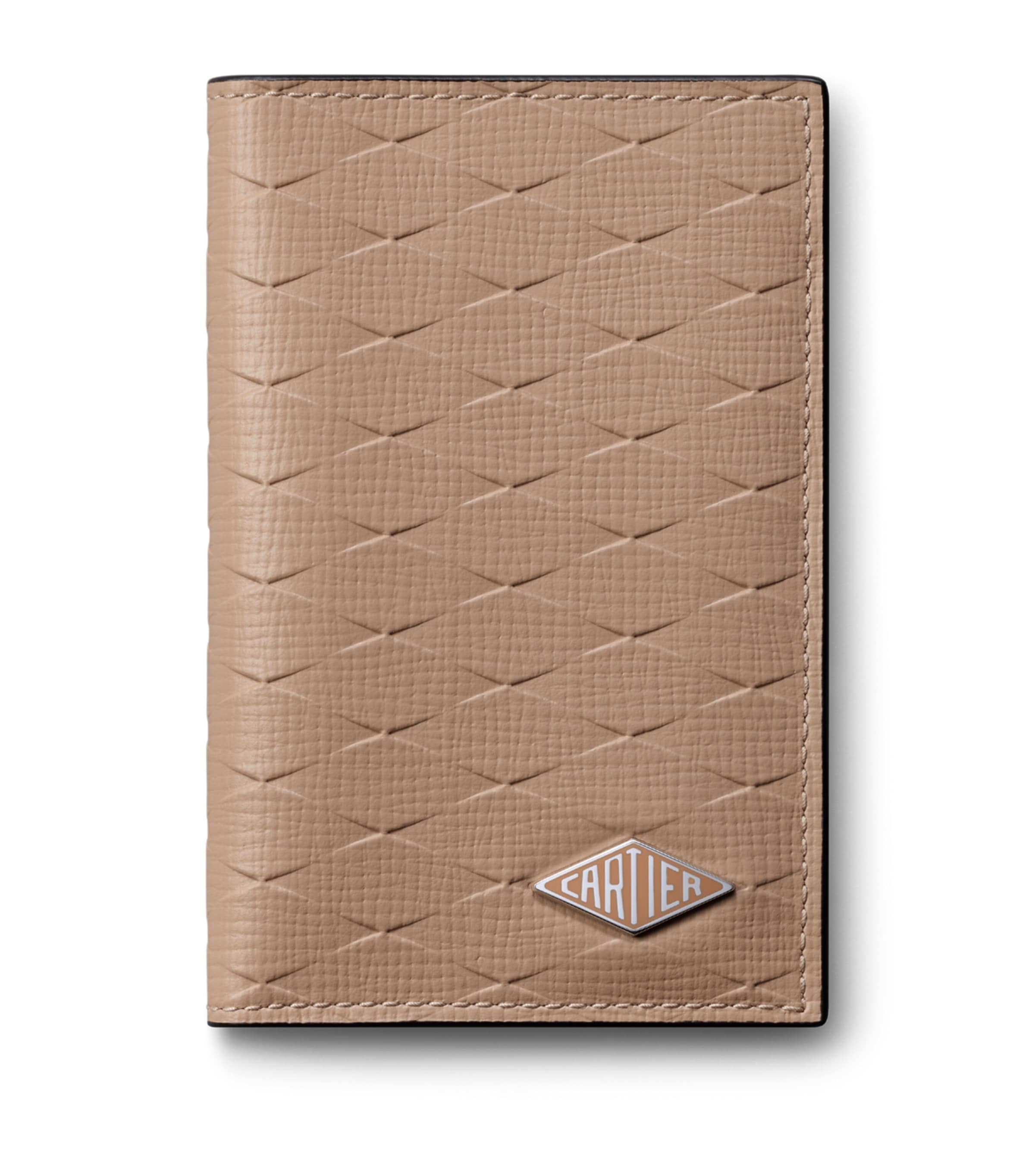 Cartier Leather Cartier Losange Card Holder Beige Image 1