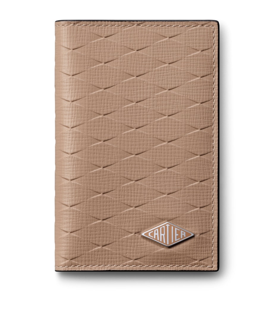 Cartier Leather Cartier Losange Card Holder Beige Image 1