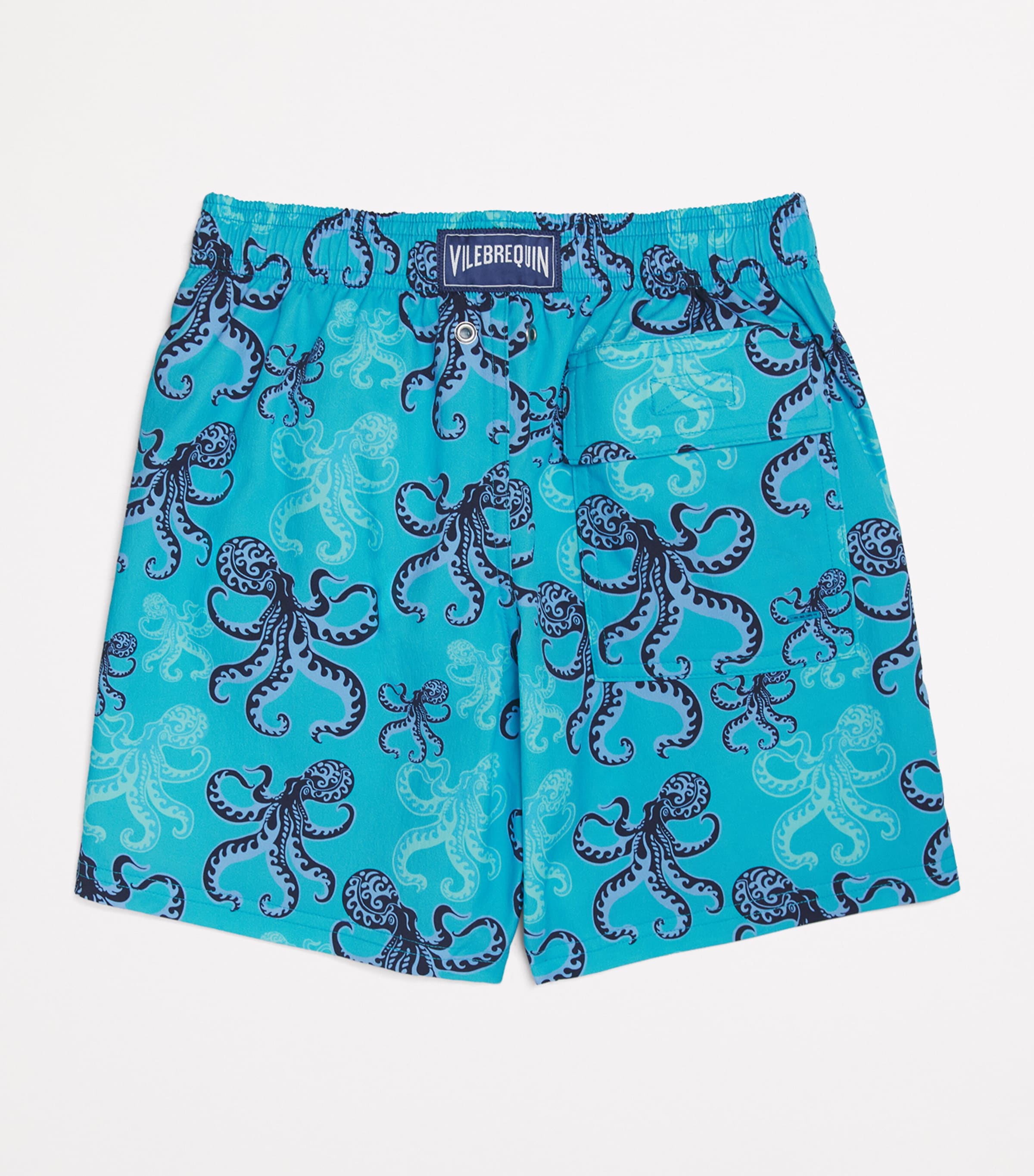 Vilebrequin Kids Octopus Print Swim Shorts (2-12 Years) Bora Bora Image 2