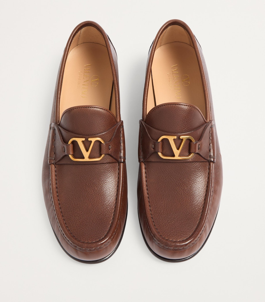 Leather VLogo Loafers ZWX Image 2