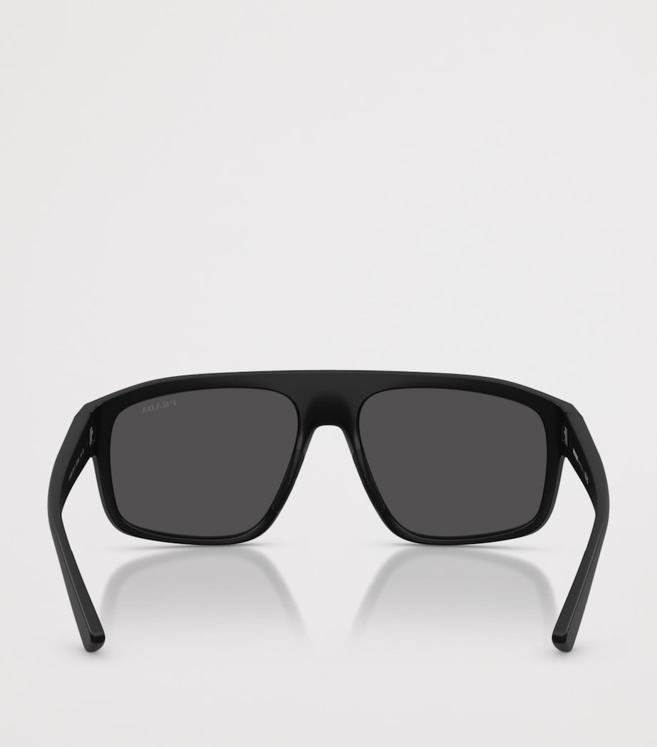 Prada Linea Rossa Irregular Sunglasses Black Image 4