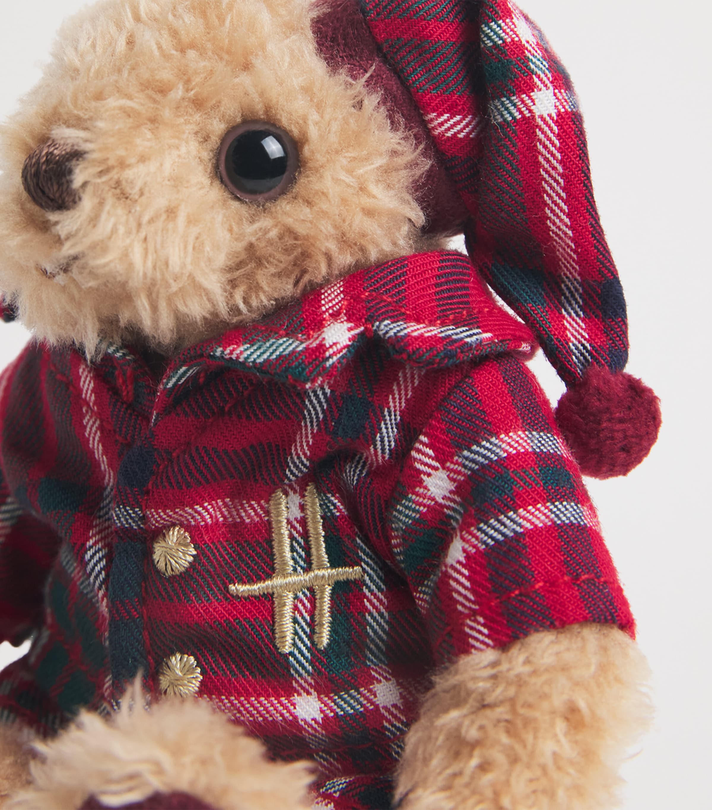 Harrods Tartan Pyjama Henry Bear Keyring | Harrods UK