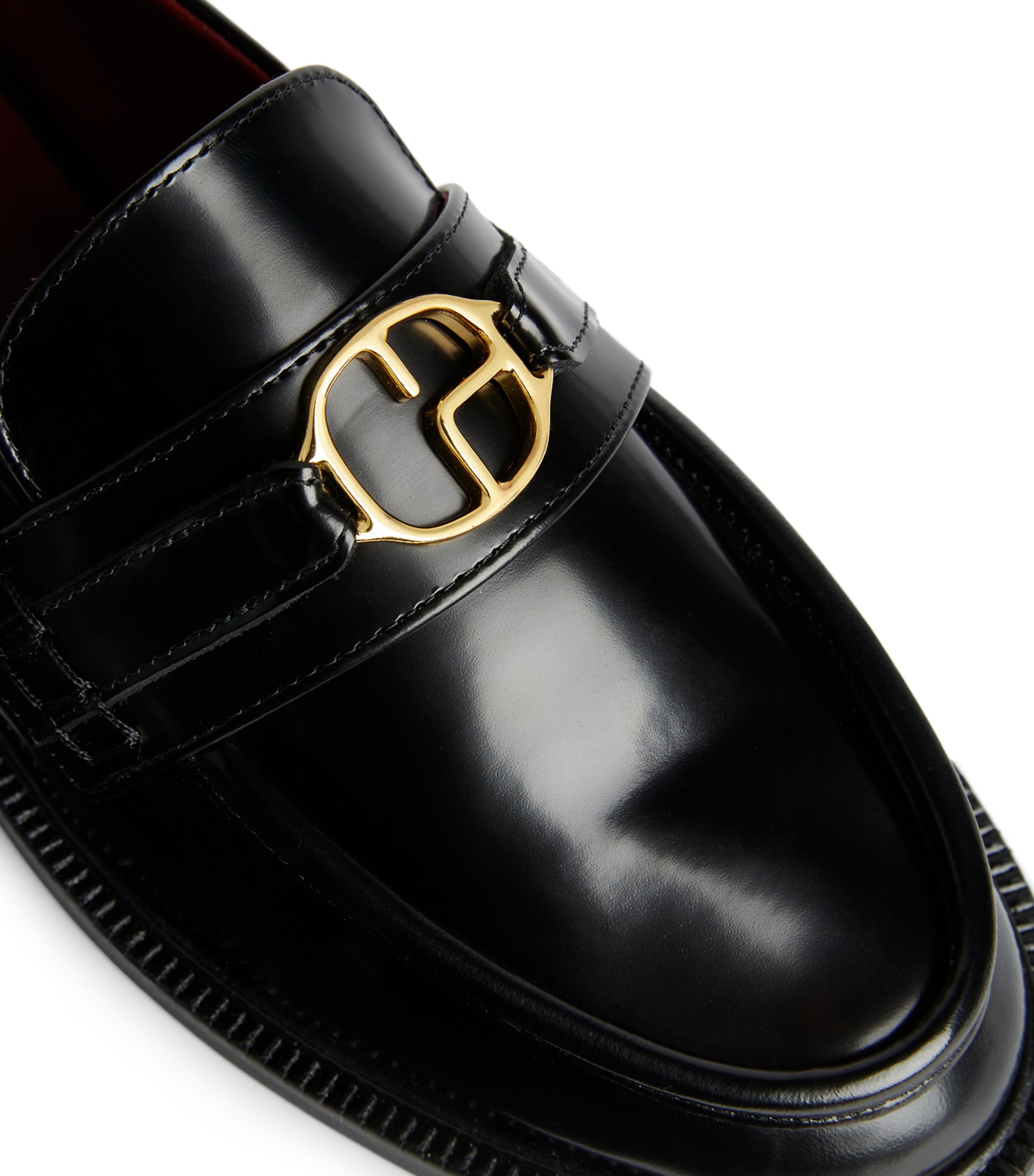 Leather Loafers BLACK Image 5