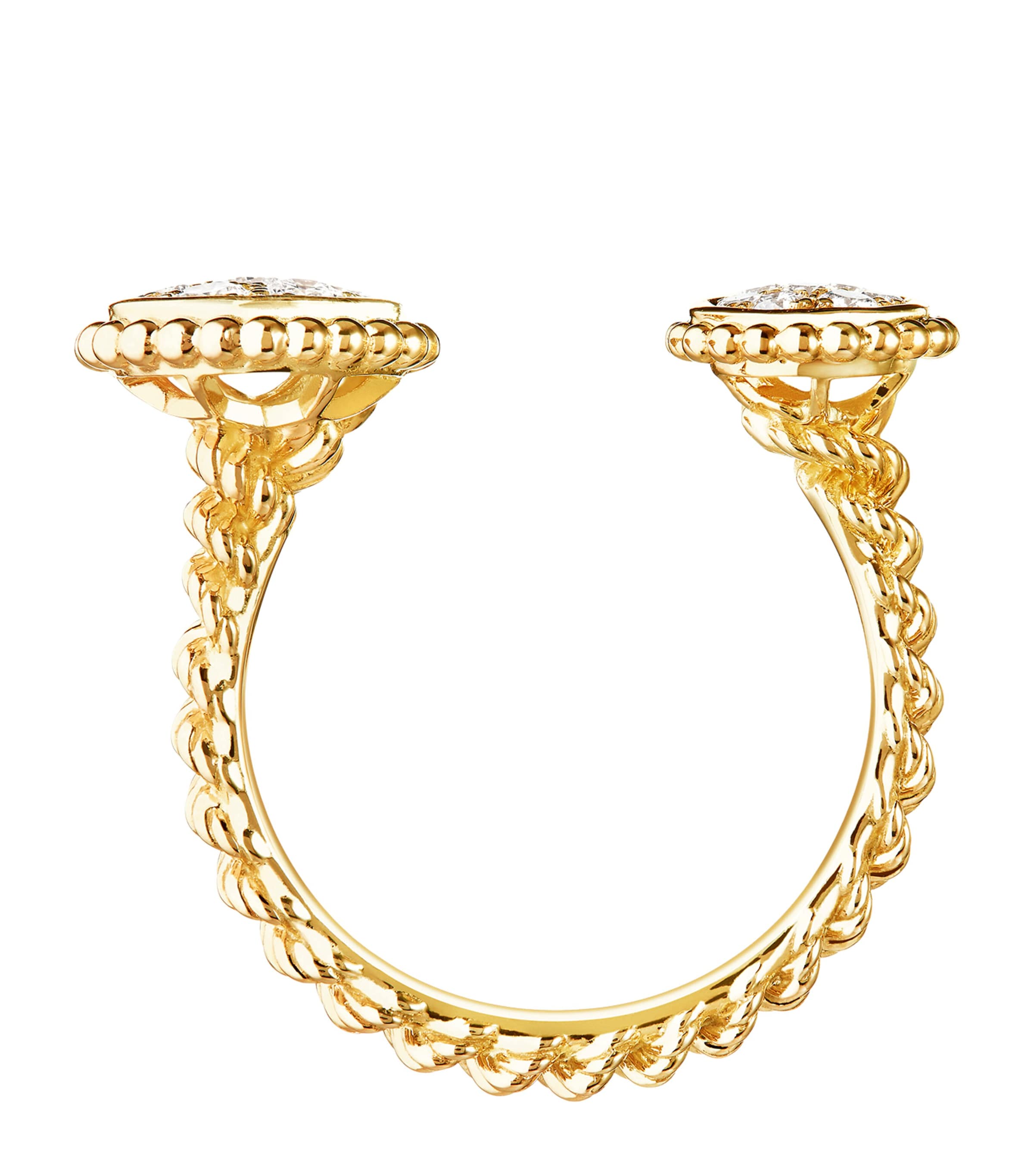 Yellow Gold and Diamond Serpent Bohème Motif Ring YELLOW GOLD Image 2