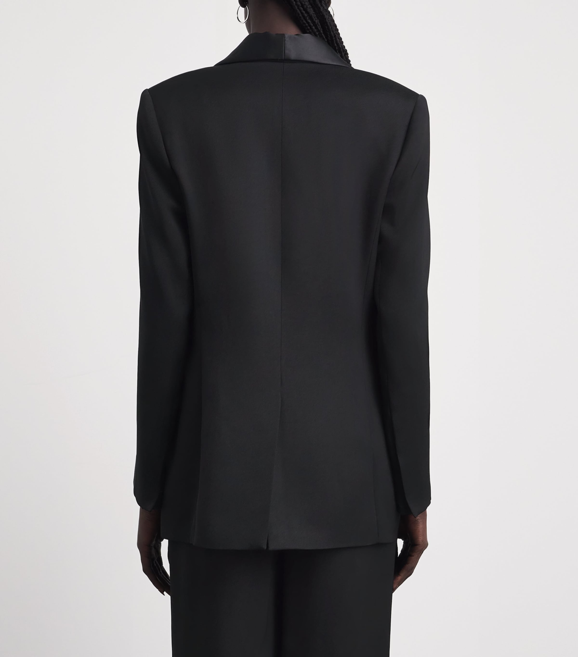 Eleventy Womens Twill Tuxedo Jacket Nero Image 5