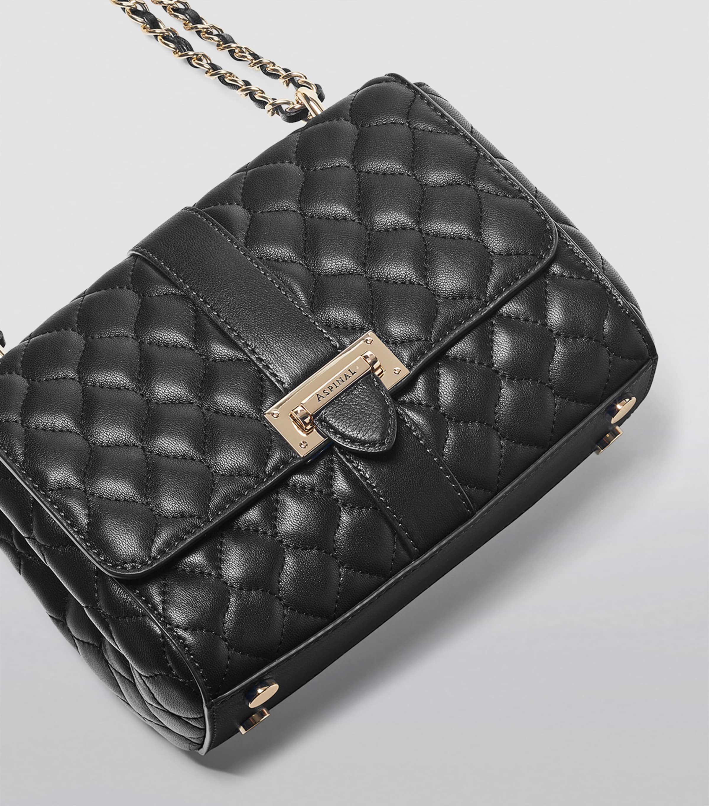 Leather Lottie Shoulder Bag BLACK Image 3