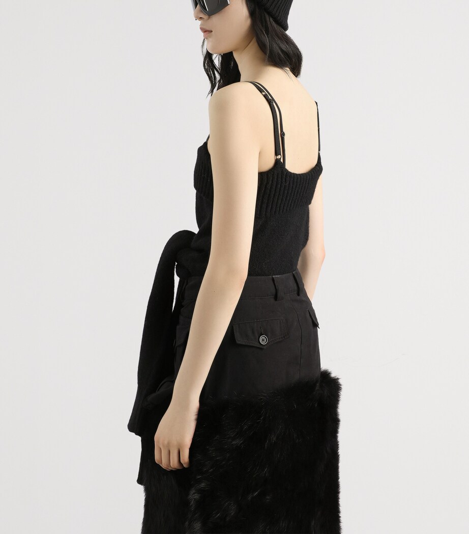 Wool-Blend Tank Top N0000-BLACK Image 4
