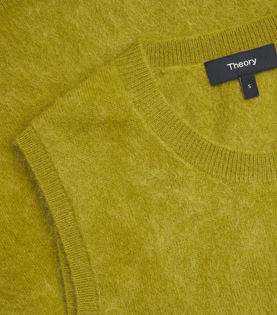 Brushed Cashmere Sweater Vest 2KF-DARK PEAR Image 5