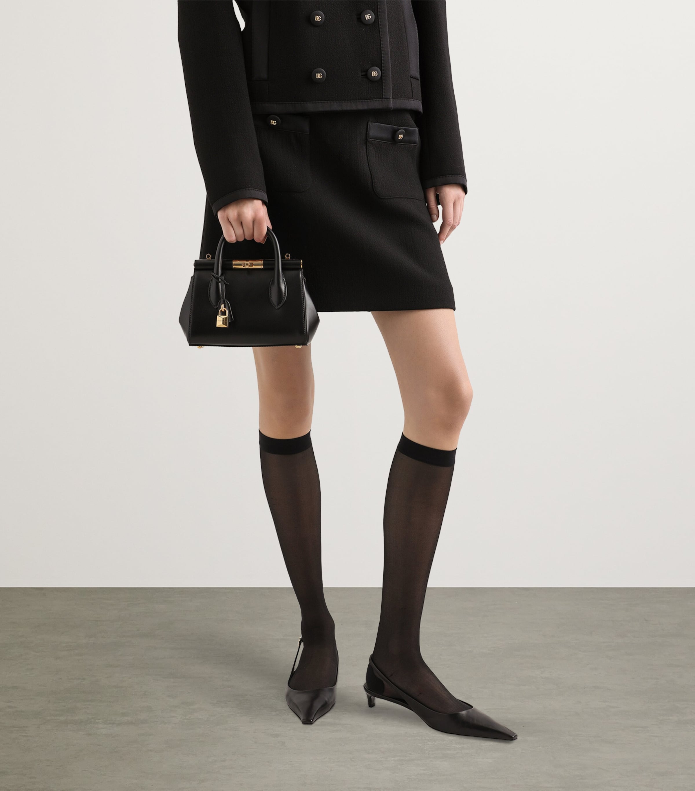 Leather Top-Handle Bag 80999-BLACK Image 2