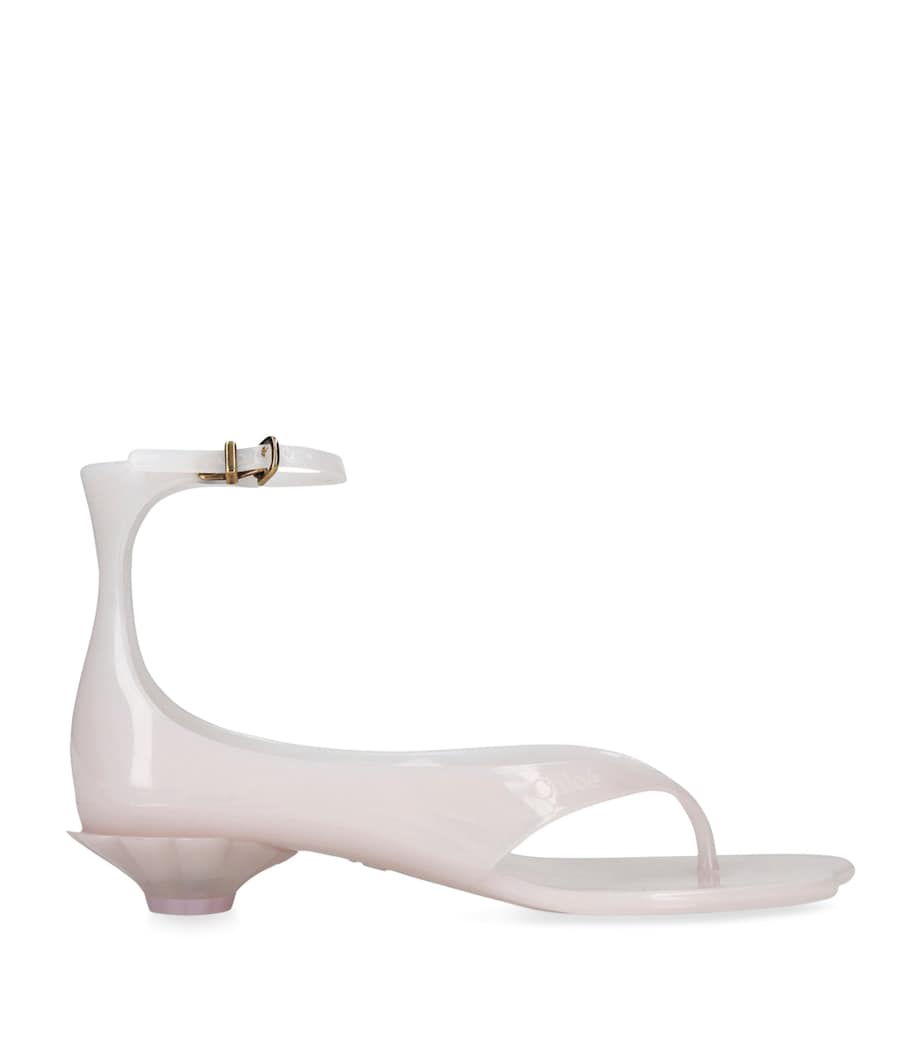 Chloé Jelly Heeled Sandals 25 Pale Pink Image 1