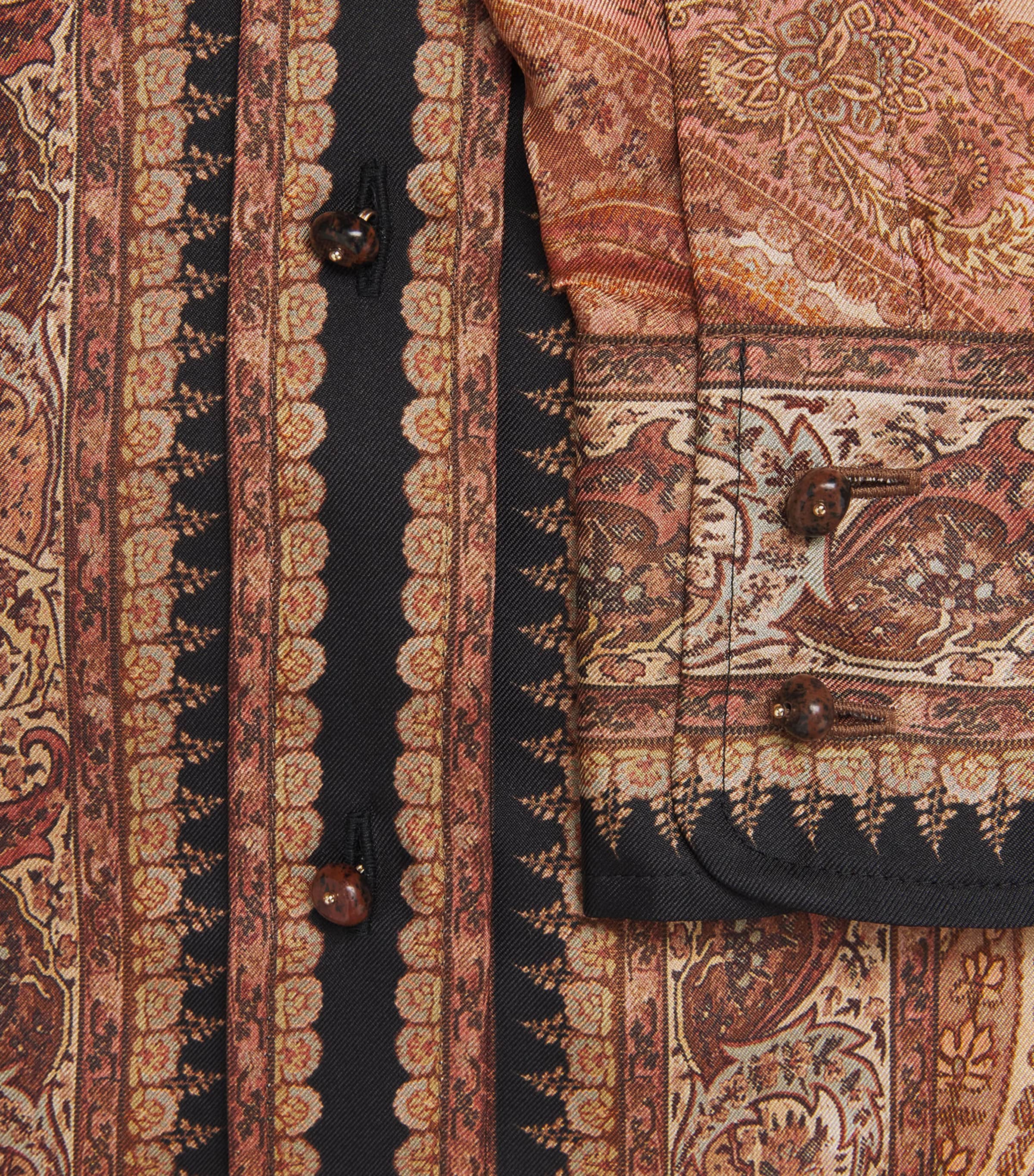 Silk Paisley Hypnotic Shirt BLACK PAISLEY Image 5