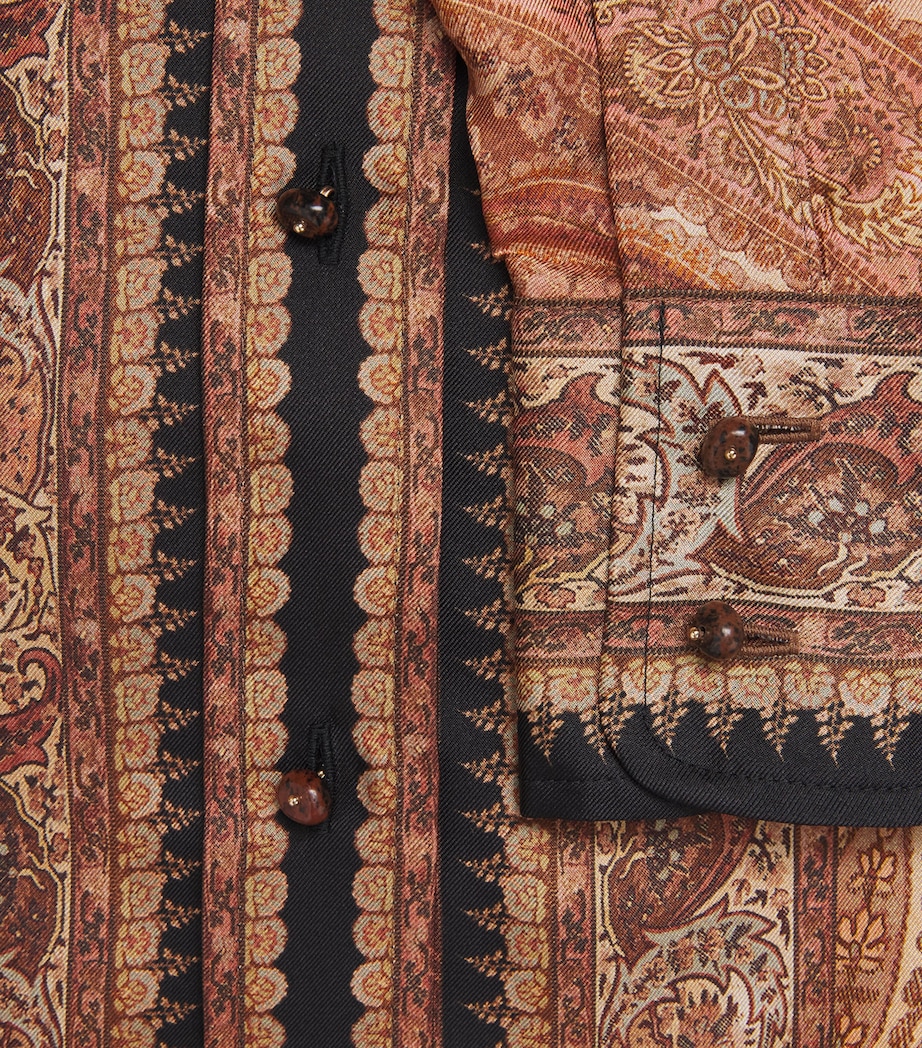 Silk Paisley Hypnotic Shirt BLACK PAISLEY Image 5