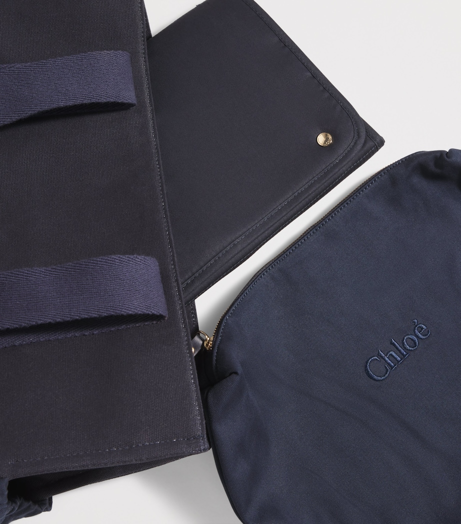 Canvas Logo Changing Bag NAVY Image 6