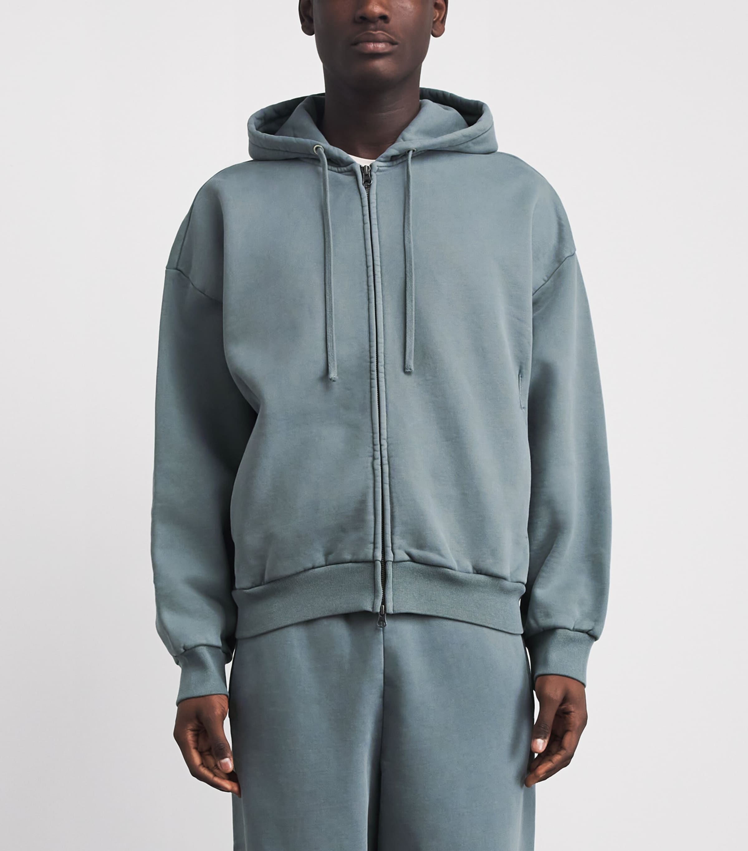 Skims Mens Heavy Fleece Relaxed Hoodie Zu Zup Truffle Image 4