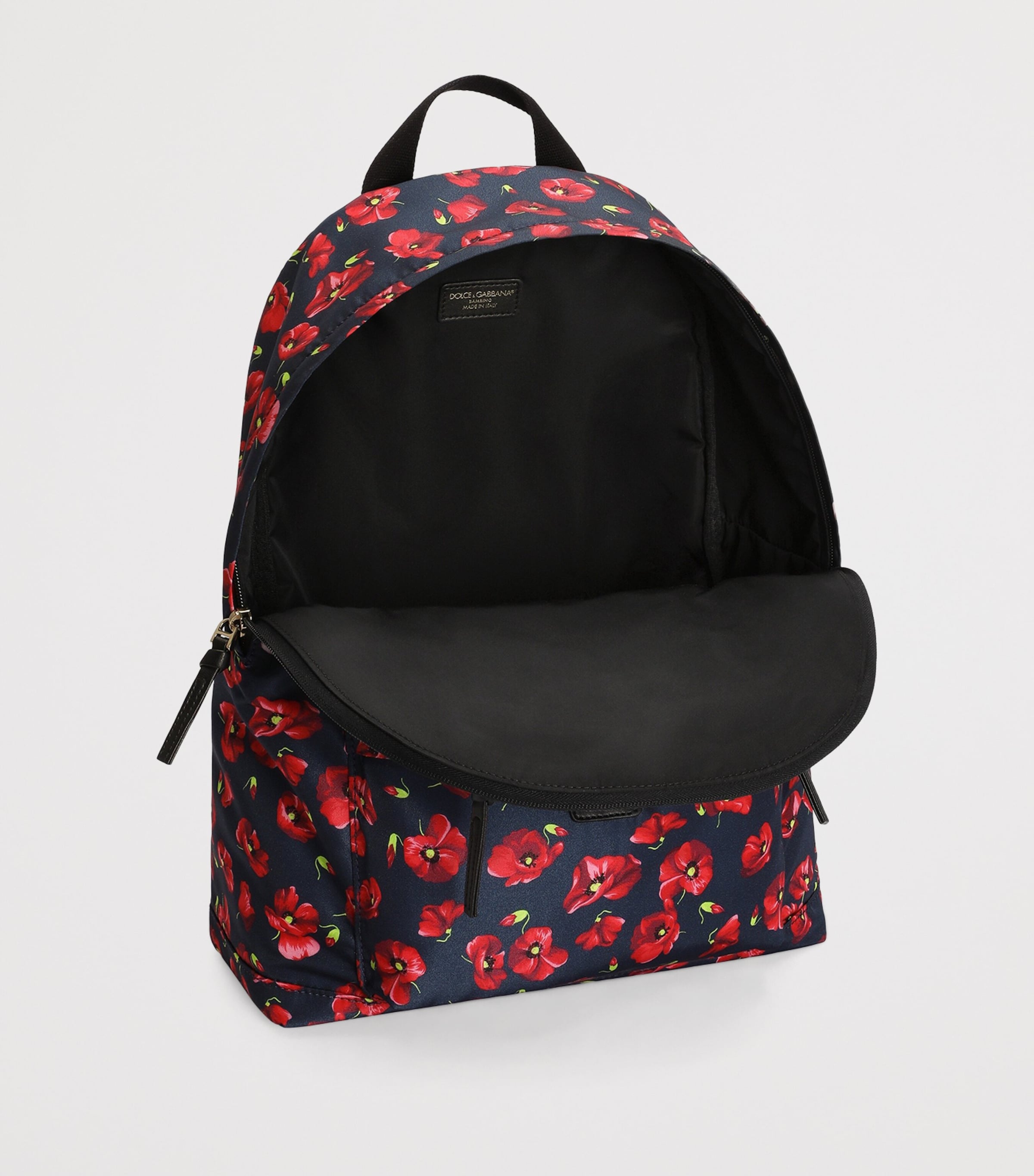 Dolce&Gabbana Kids Floral Print Backpack Papavero Picc Image 4