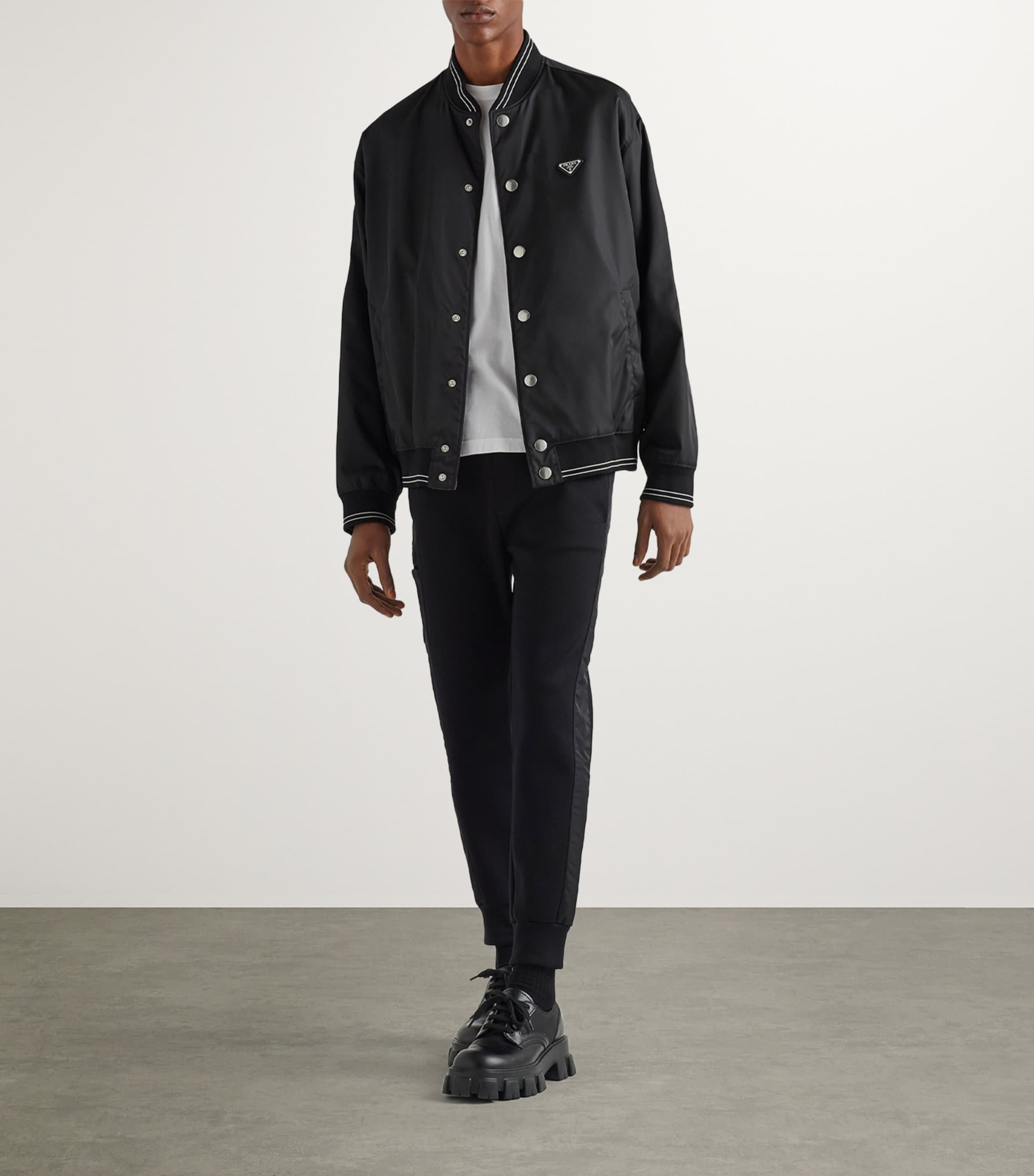 Re-Nylon-Trim Sweatpants F0806 Image 2