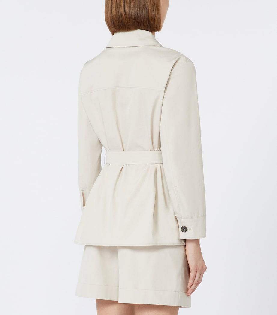 Cotton Belted Shirt ECRU Image 3