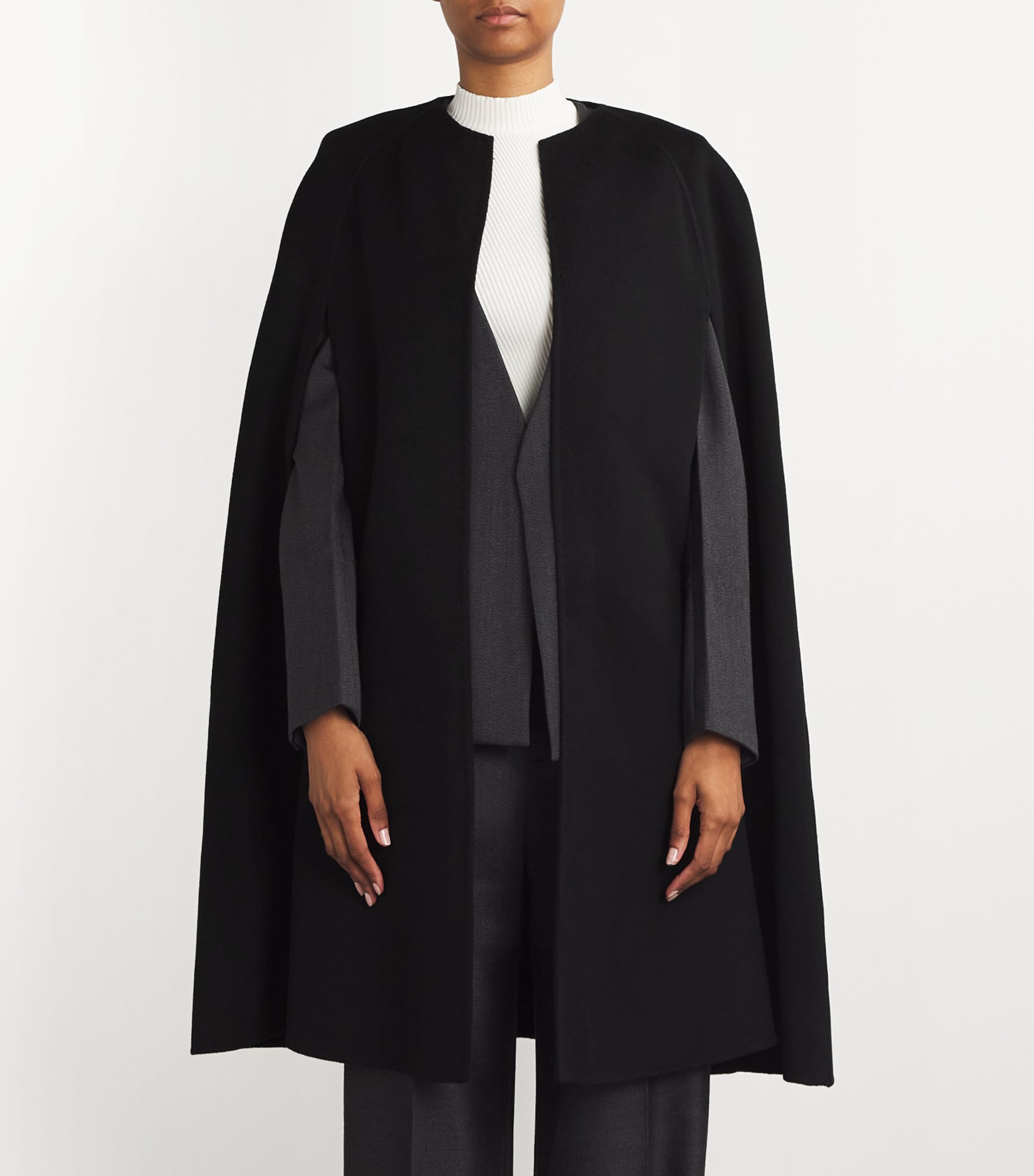 Cashmere Monceau Cape BLACK Image 3