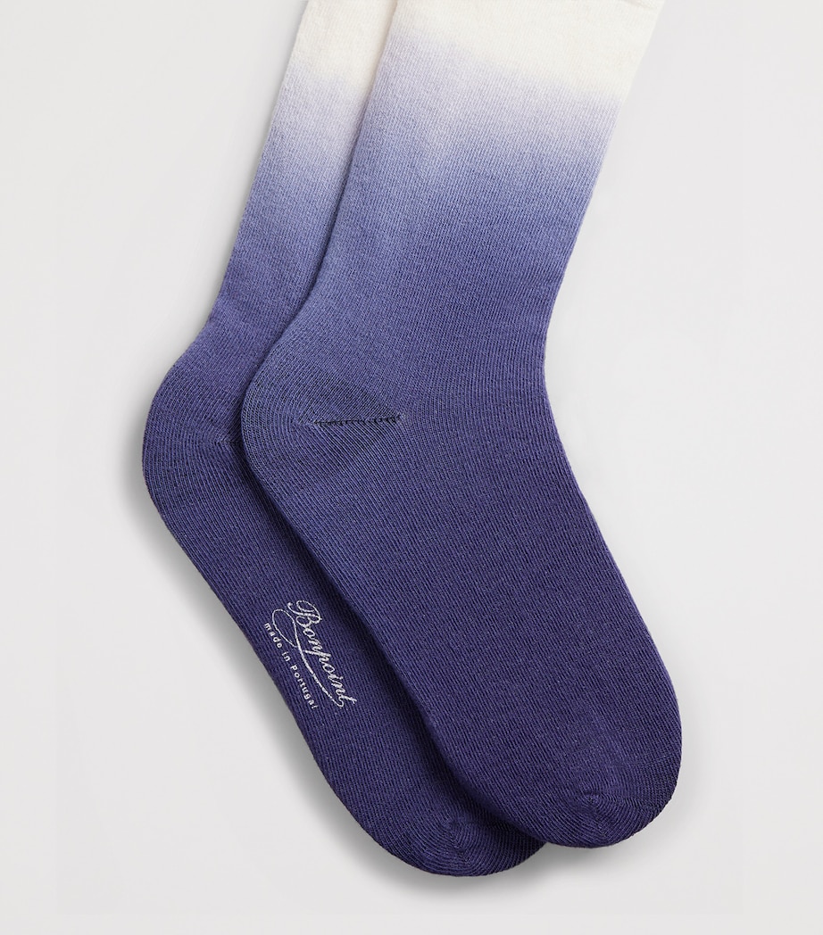 Bonpoint Cotton-Blend Lonely Socks Bleu Mer Image 2