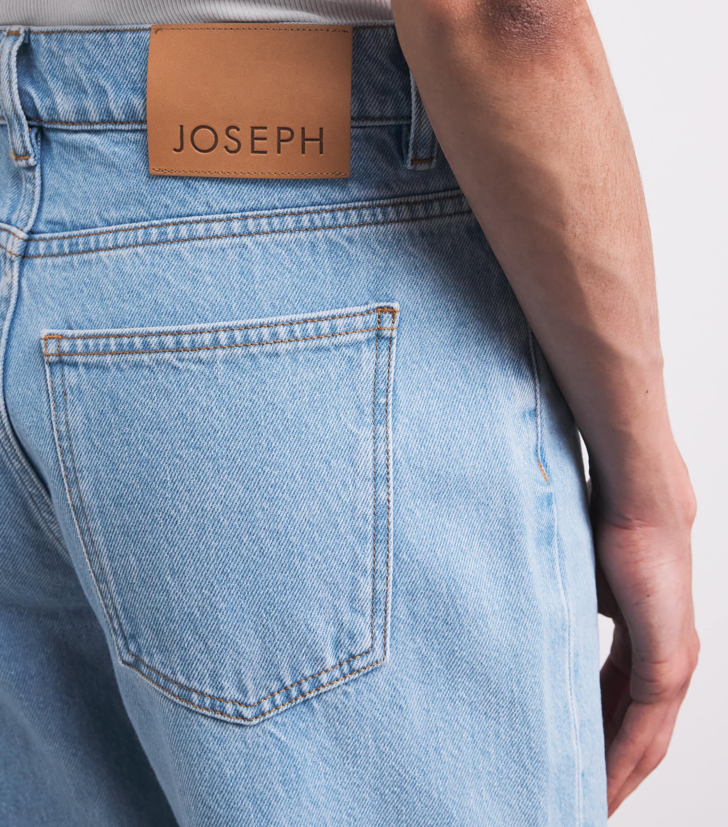 Joseph Womens Chams Straight Jeans Ice Blue Image 3