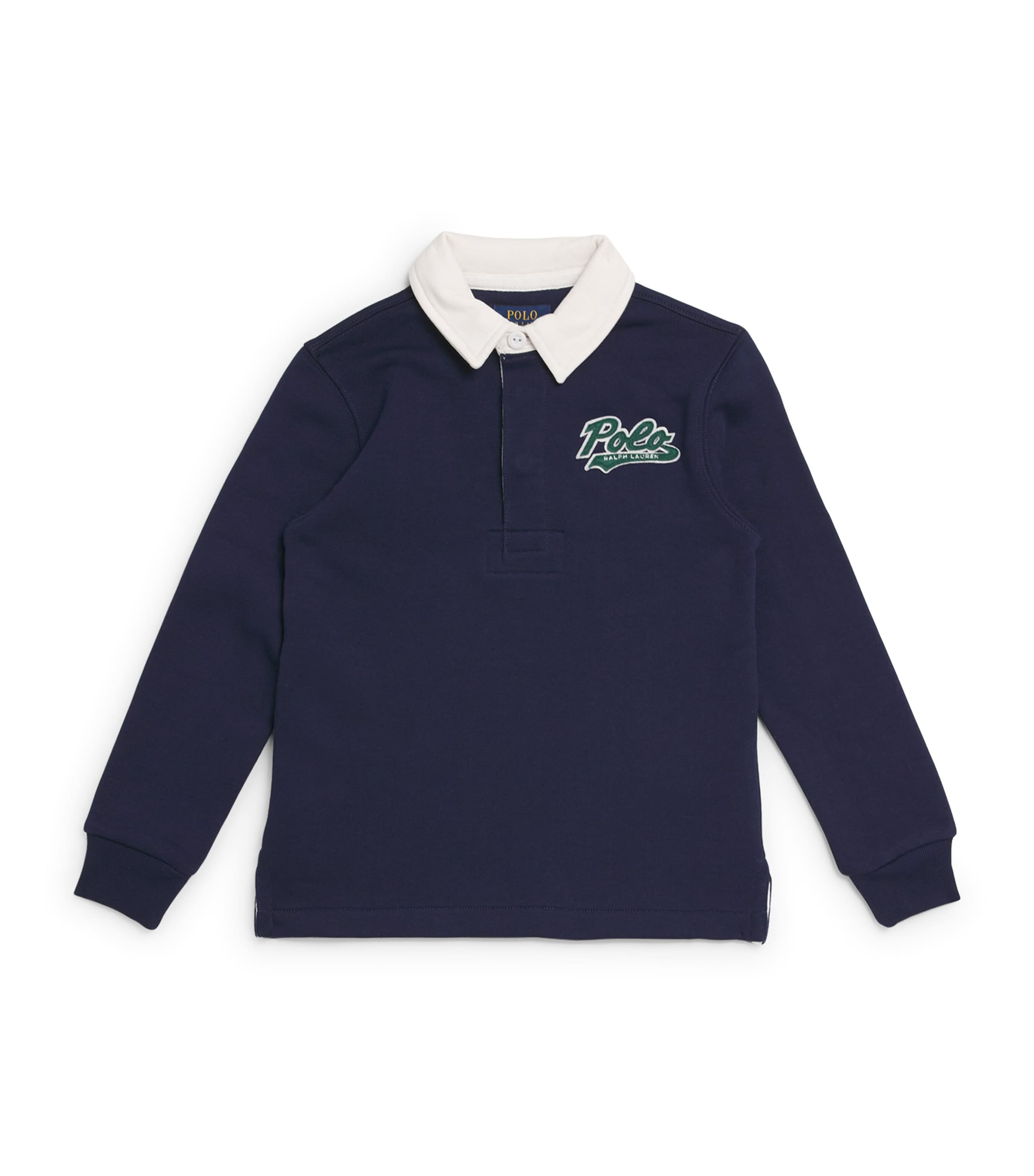 Ralph Lauren Cotton-blend Rugby Shirt In Blue