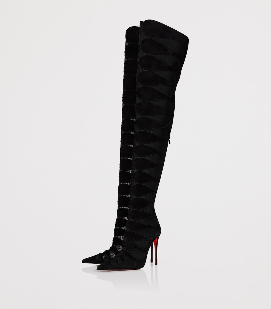 Circus Max Suede-Mesh Over-The-Knee Boots 100 B439 Image 3