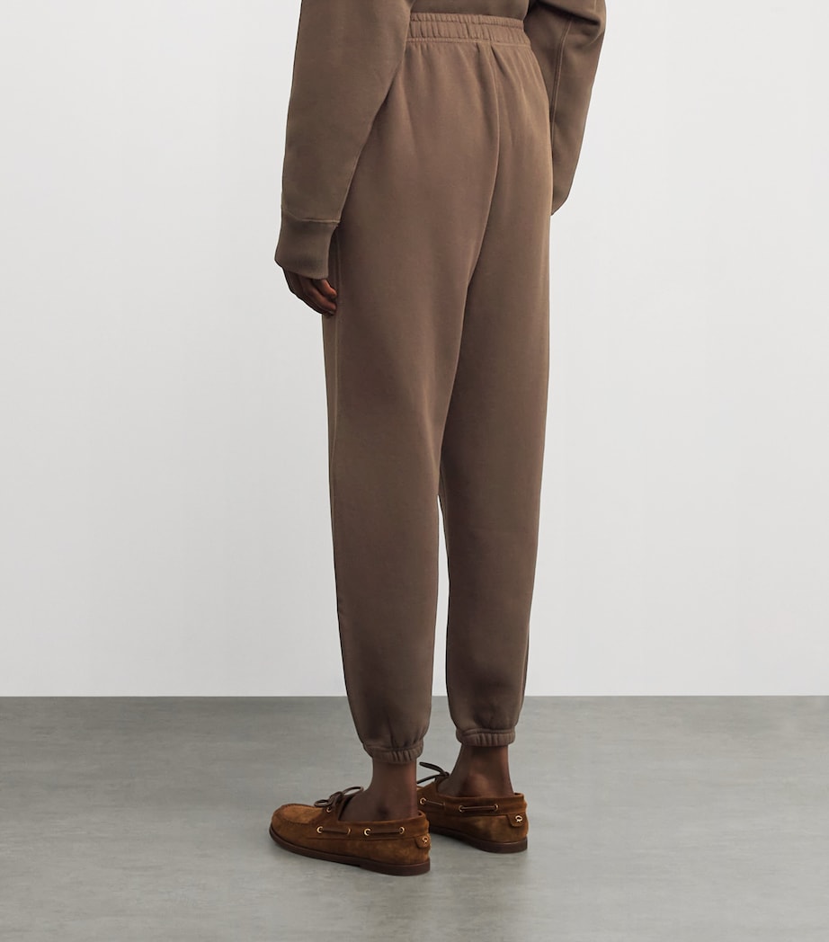 Cotton-Blend Cuffed Sweatpants YORK BROWN Image 4