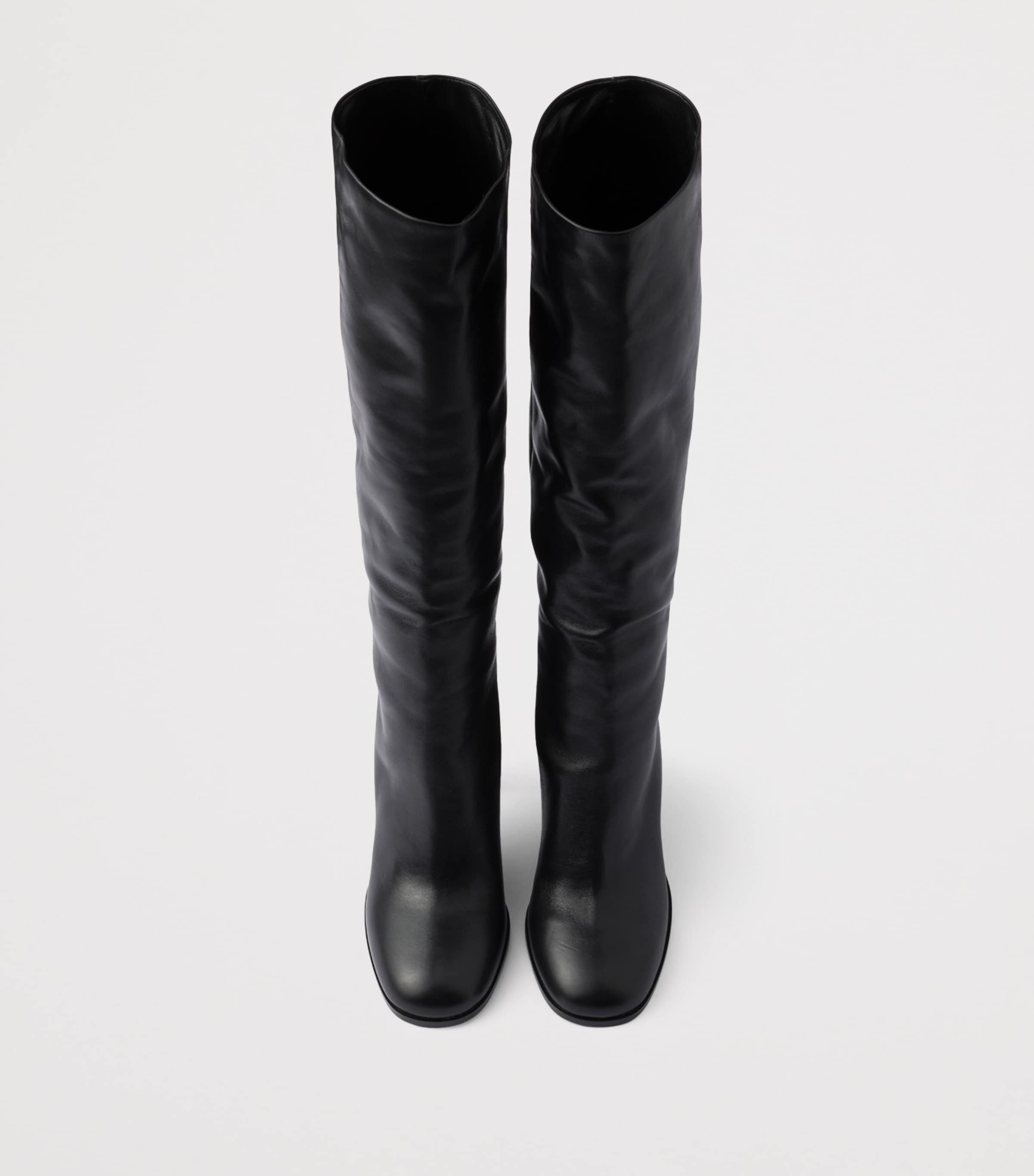 Leather Knee-High Boots F0002 Image 3