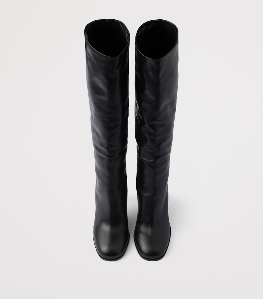 Leather Knee-High Boots F0002 Image 3
