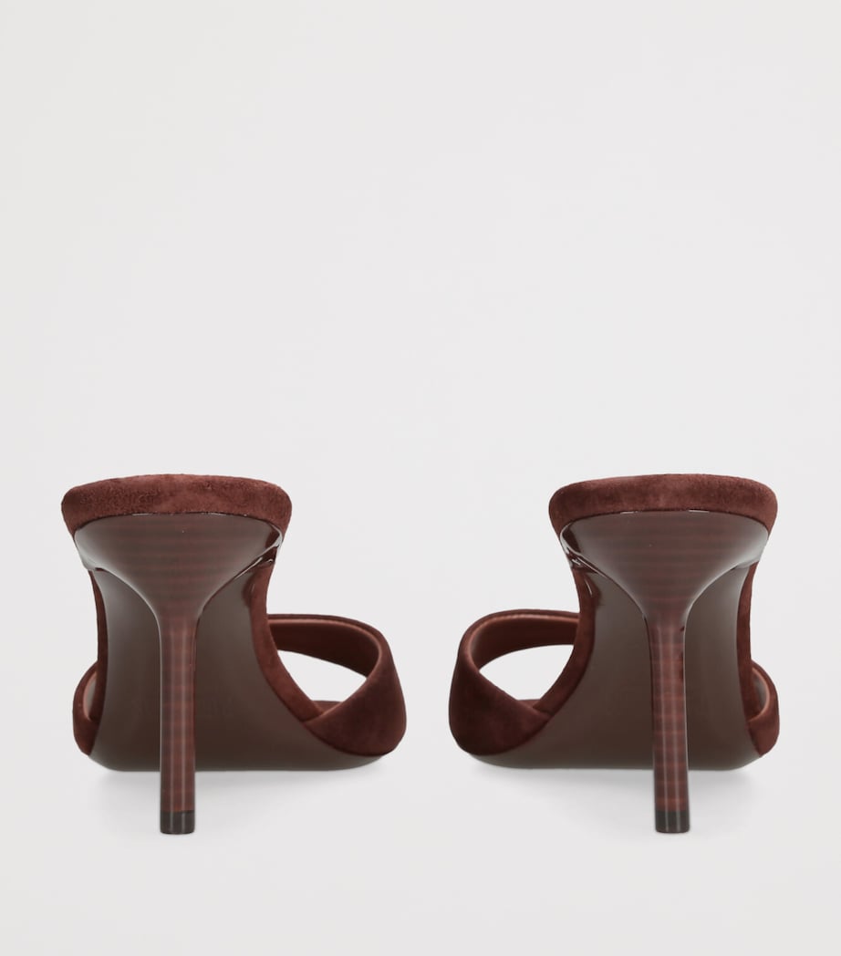 Suede Lidia Mules 70 BROWN Image 2
