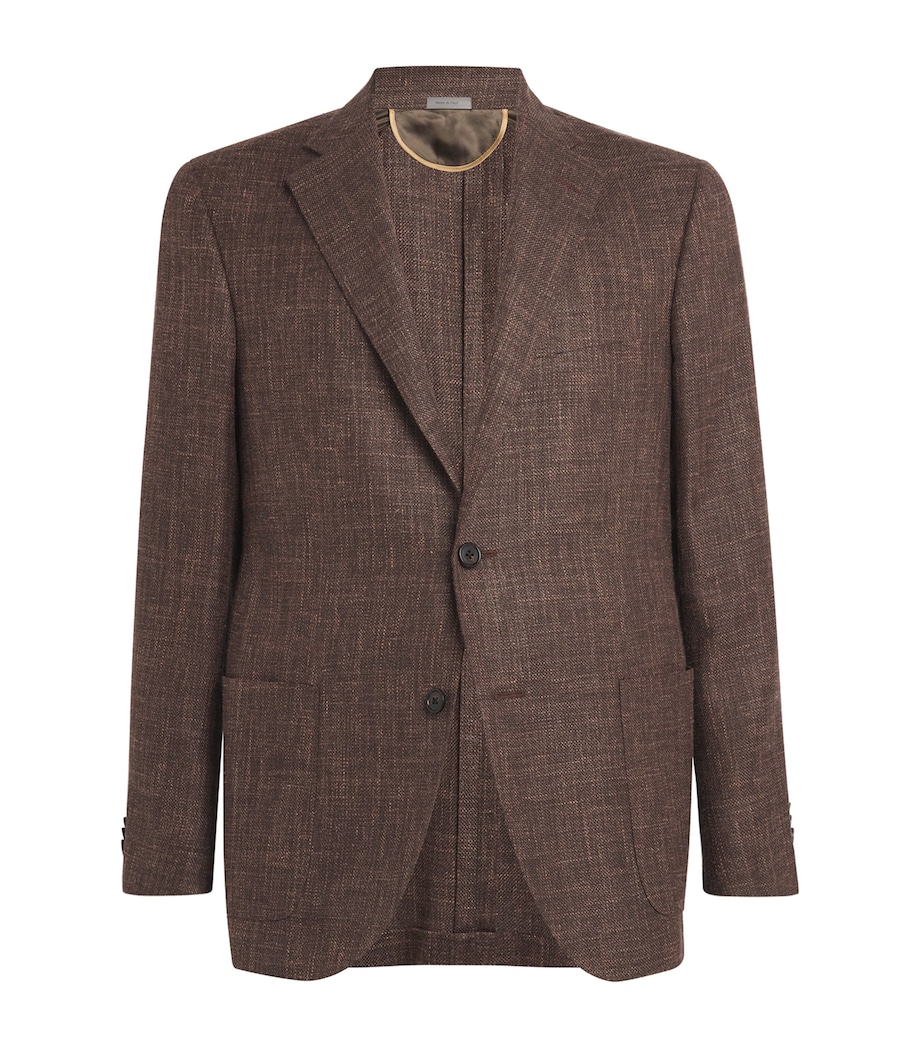 Virgin Wool-Blend Blazer 031 BRICK BROWN Image 1