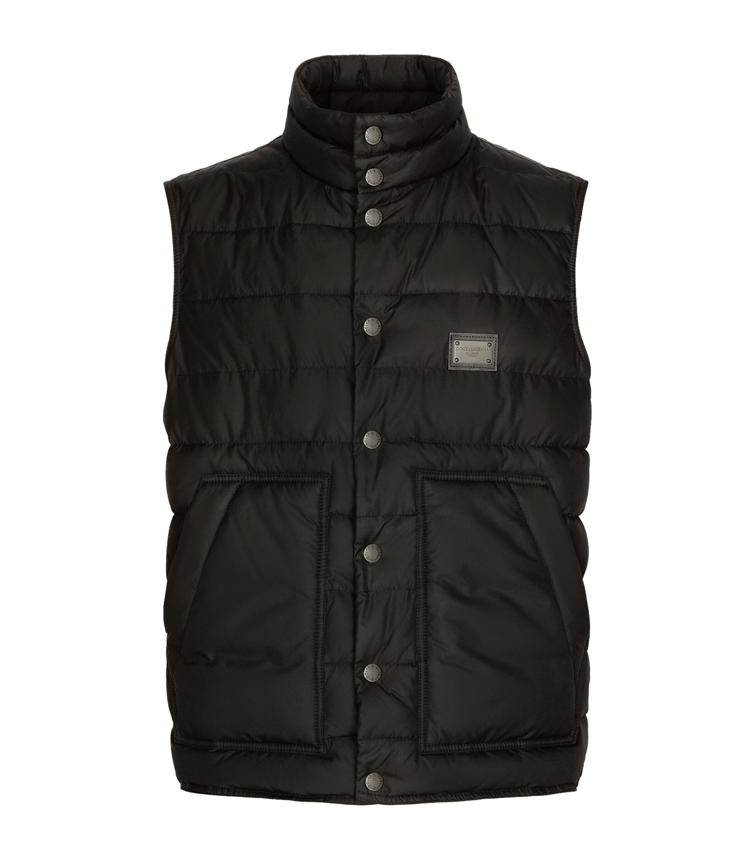 Dolce & Gabbana Black Padded Vest Jacket