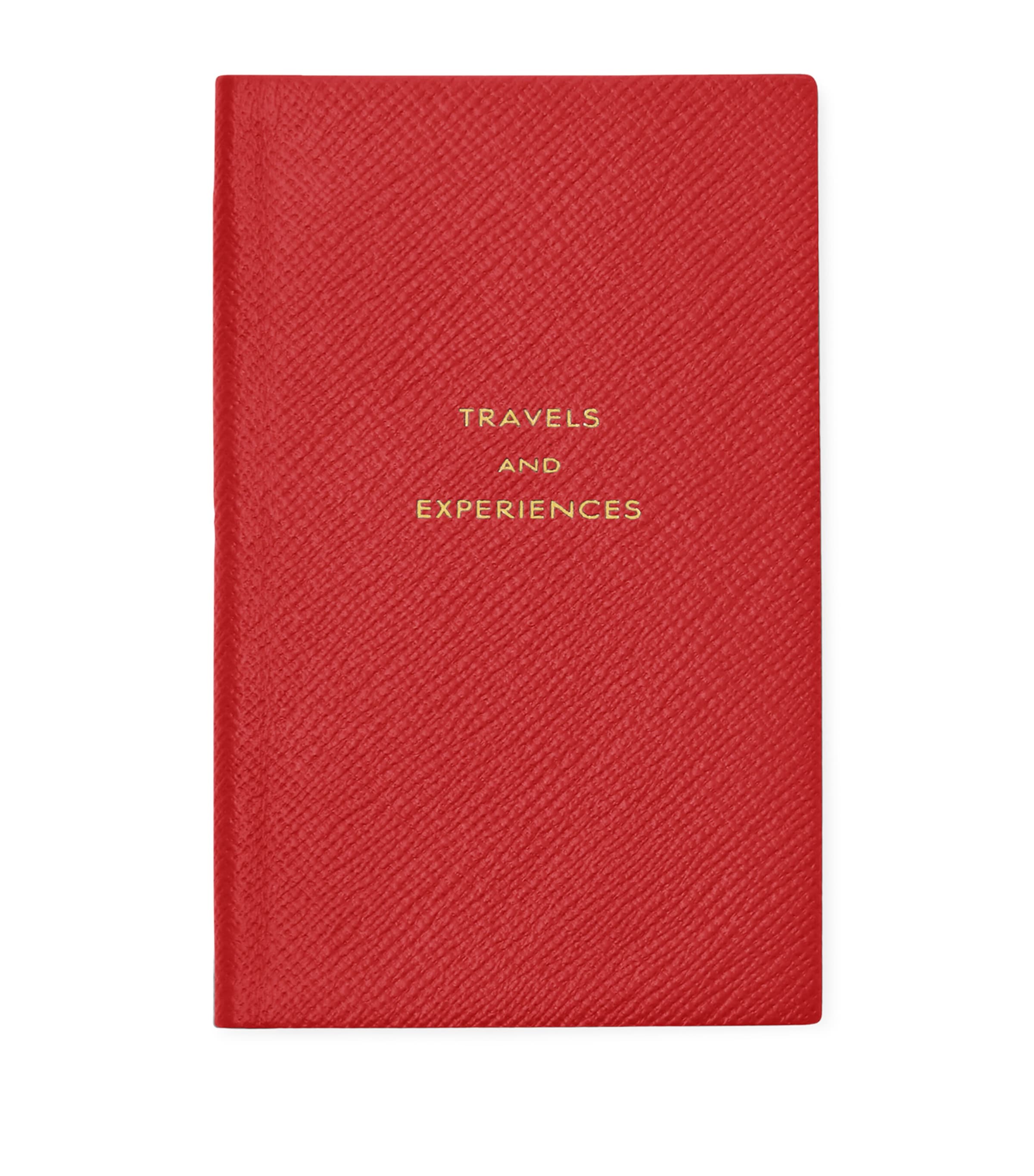 Smythson Leather Travel And Experiences Panama Notebook In Red