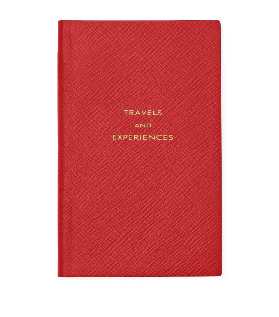 Smythson Leather Travel and Experiences Panama Notebook Scarlet Red Image 1