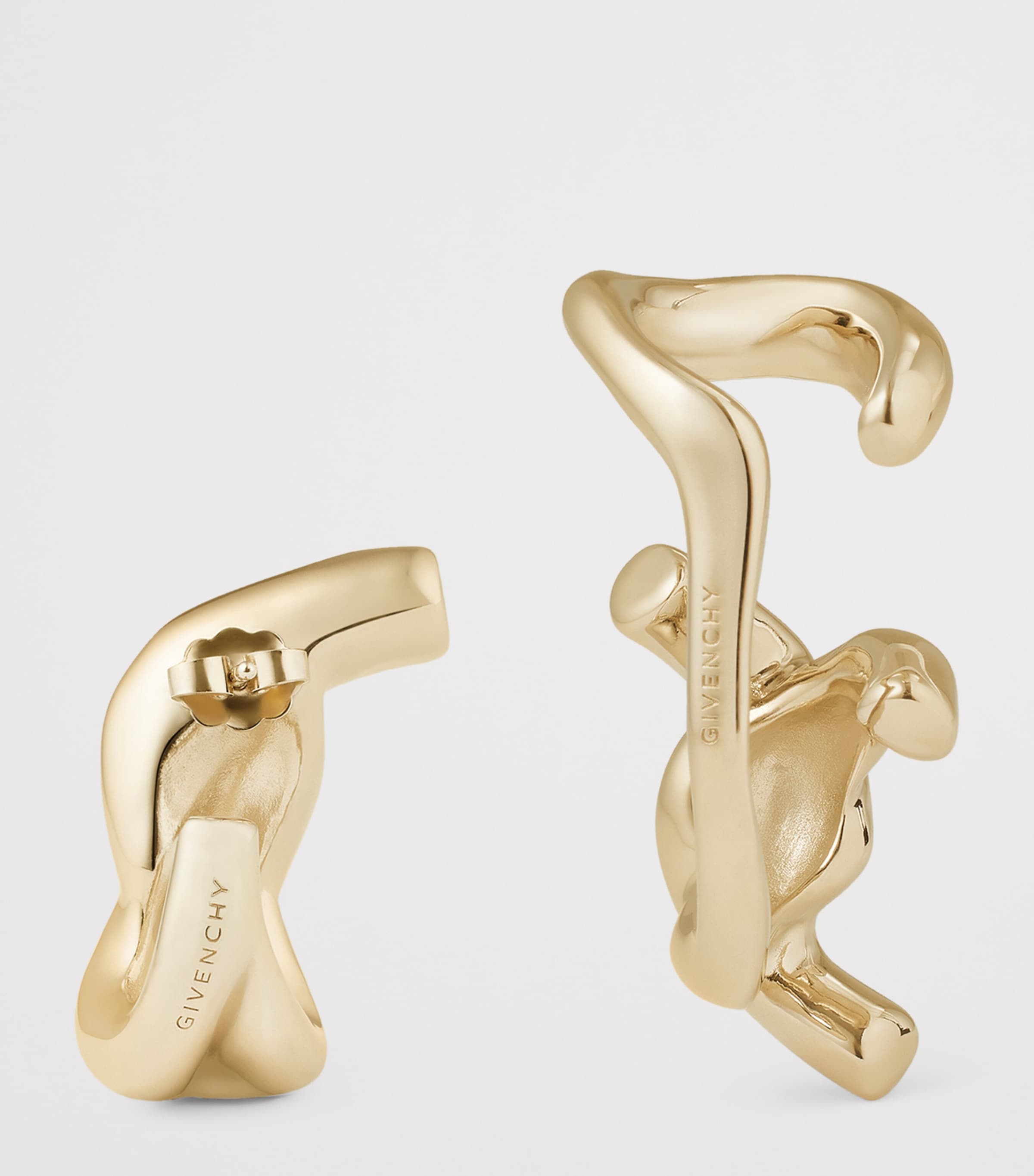 Chain-Link Earrings PALE GOLDEN Image 4