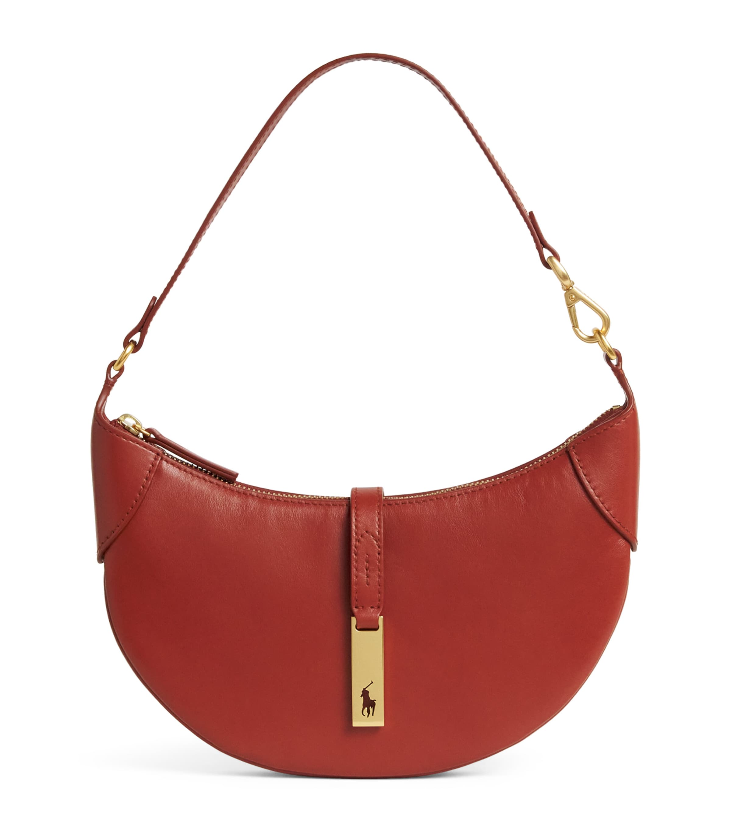 Mini Leather ID Shoulder Bag AUBURN Image 1